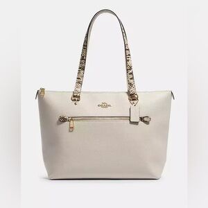 Coach Embossed Python Gallery Tote